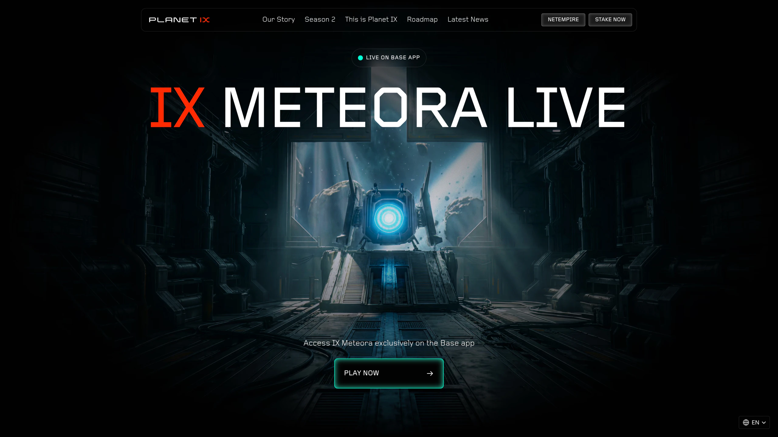 Planet IX marketing site — the Web3 strategy game, designed and built in Framer.